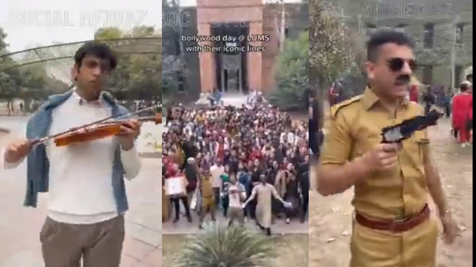 Pakistan: लाहौर यूनिवर्सिटी ऑफ़ मैनेजमेंट साइंस में मनाया गया बॉलीवुड डे, शाहरुख़-सलमान पर लोग हुए फ़िदा Pakistan: लाहौर यूनिवर्सिटी ऑफ़ मैनेजमेंट साइंस में मनाया गया बॉलीवुड डे, शाहरुख़-सलमान पर लोग हुए फ़िदा