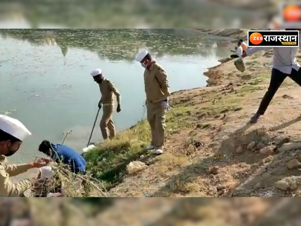 बाड़मेर के जसदेर तालाब पर चला 5 घण्टे सफाई अभियान, 1200 से अधिक निरंकारी अनुयायियों ने किया श्रमदान