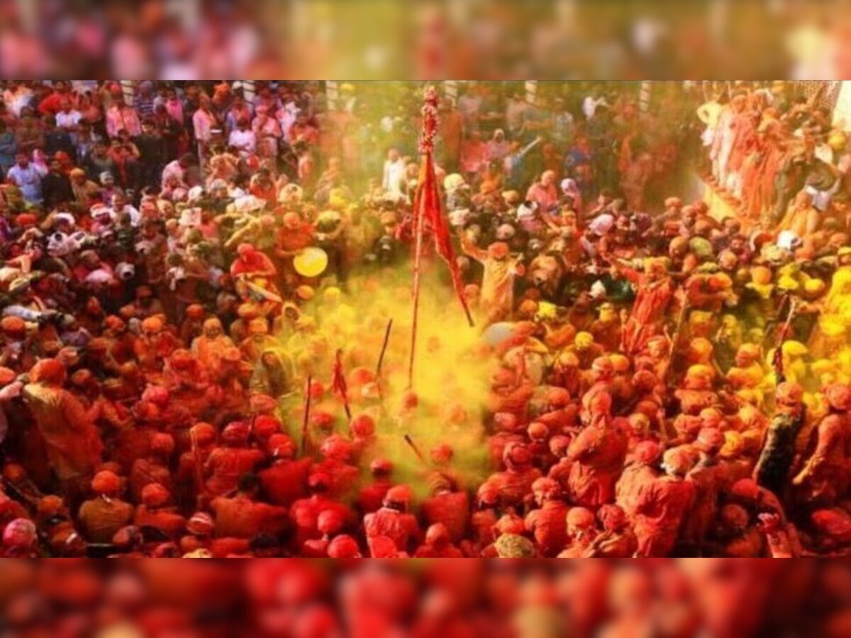 Laddu Holi 2023: ମଥୁରାରେ ଖେଳାଯାଏ ଲଡୁ ହୋଲି,  ଅବିର ବଦଳରେ ଲଡୁରେ ଖେଳାଯାଏ ହୋଲି  