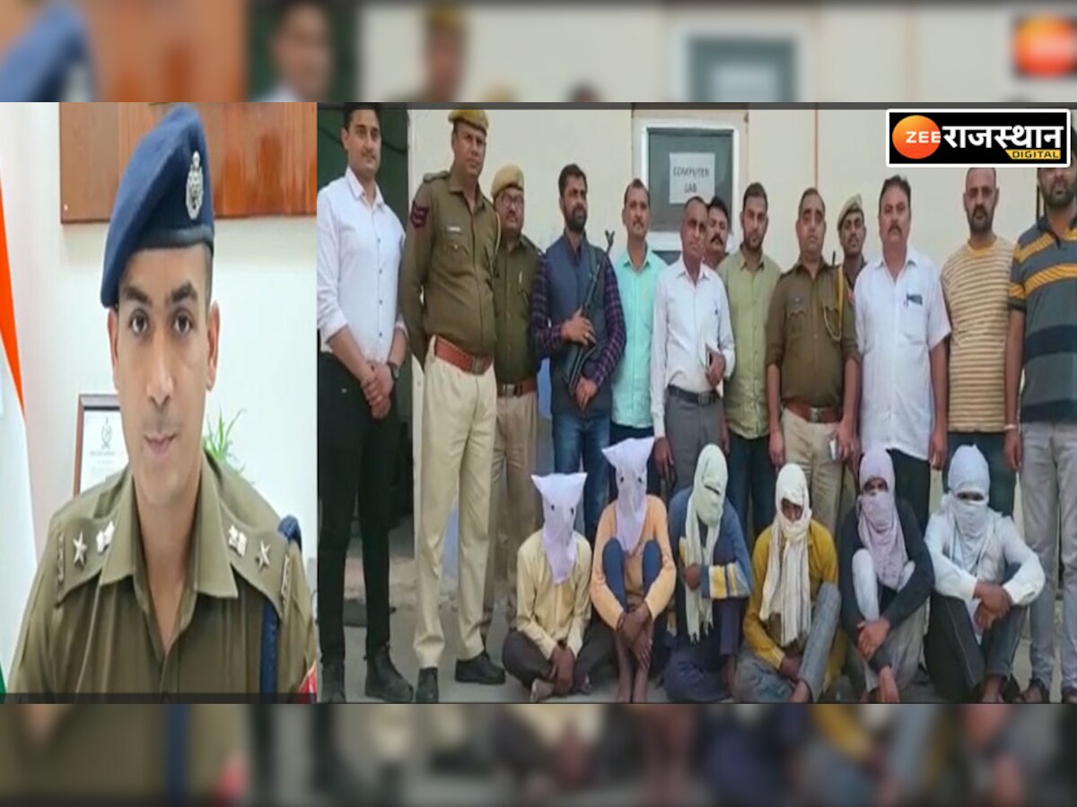 Jhunjhunu पुलिस ने डकैती का किया खुलासा, राजस्थान समेत पांच राज्यों में तलाश कर पकड़े आठ आरोपी