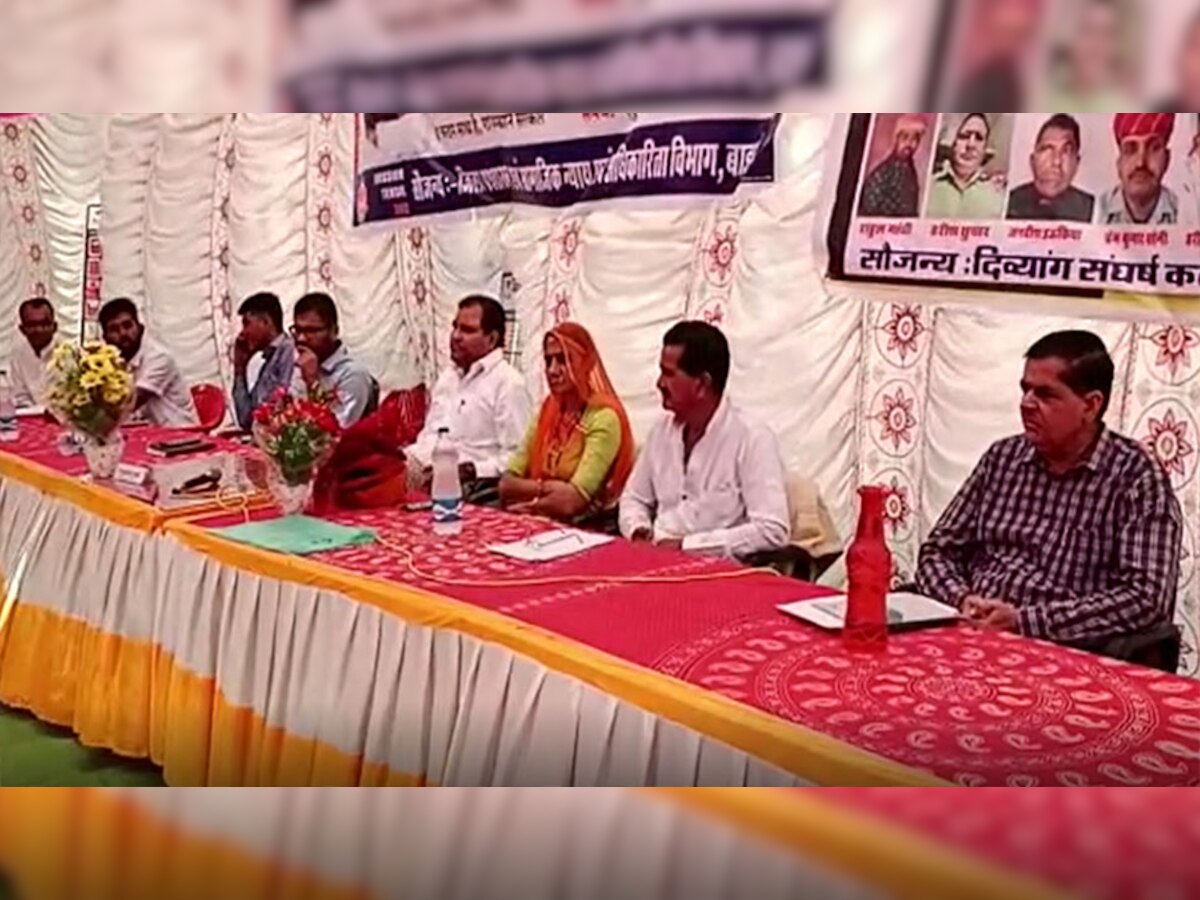 बाड़मेर में  दिव्यांगों के लिए लगाया गया शिविर, राज्य मंत्री उमाशंकर शर्मा भी रहे मौजूद