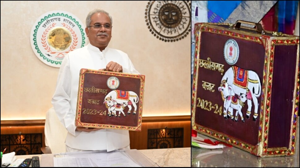 CG Budget Briefcase CM Bhupesh Baghel Special Budget Bag Made By Cow