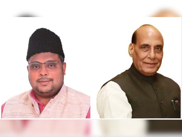 कुंवर बासित अली और रक्षा मंत्री राजनाथ सिंह