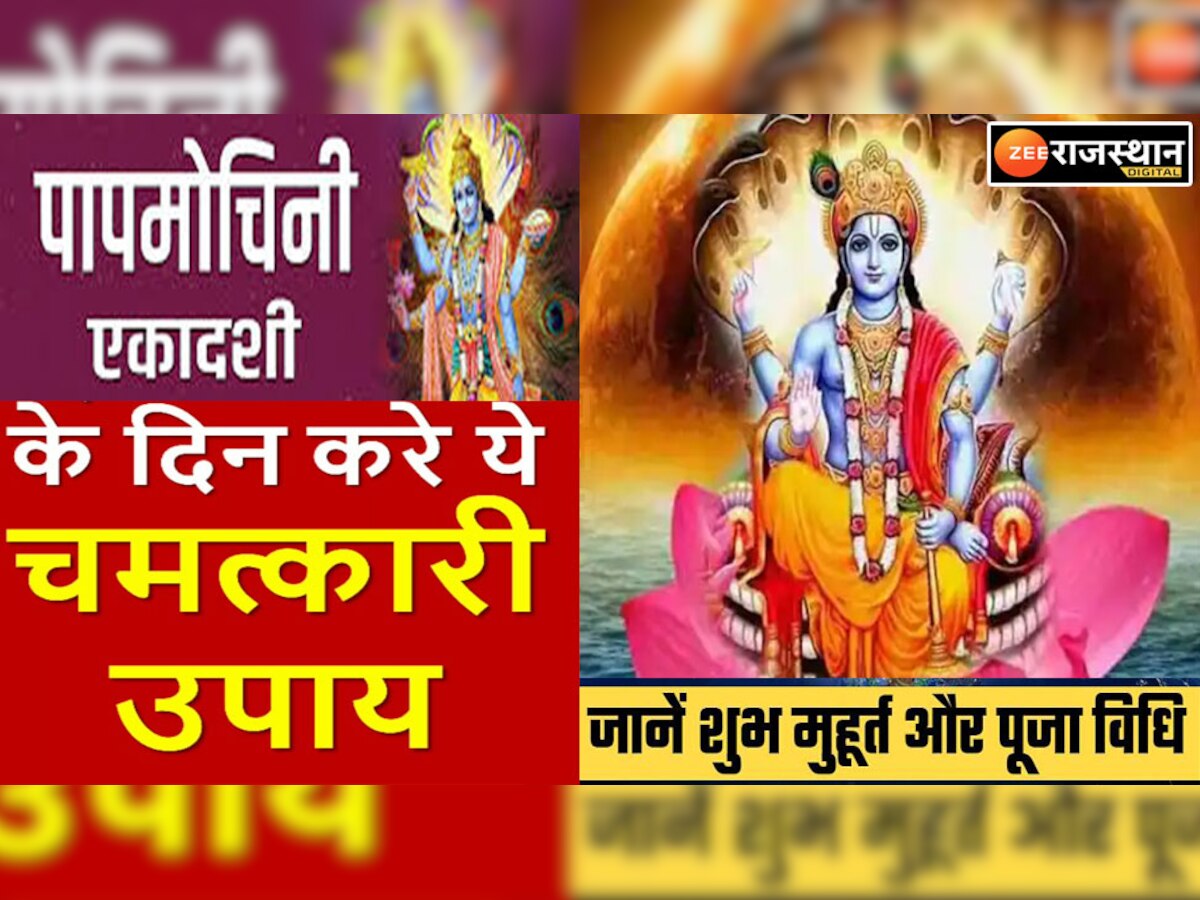 Papamochani Ekadashi 2023: पापमोचनी एकादशी पर करें ये उपाय, सात पुश्तें होंगी धनवान, आ रही शुभ घड़ी