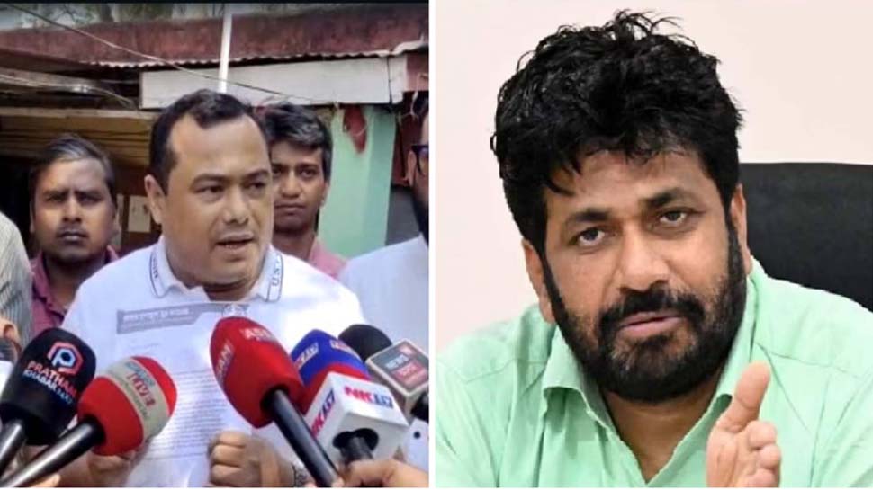 असम में विरोध करते लोग और महाराष्ट्र के विधायक बच्चू काडू (दाएं ) असम में विरोध करते लोग और महाराष्ट्र के विधायक बच्चू काडू (दाएं )
