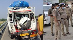 फिरोजाबाद में आगरा लखनऊ एक्सप्रेसवे पर इको स्पोर्ट्स कार और जीप में भिड़ंत, 5 की मौत