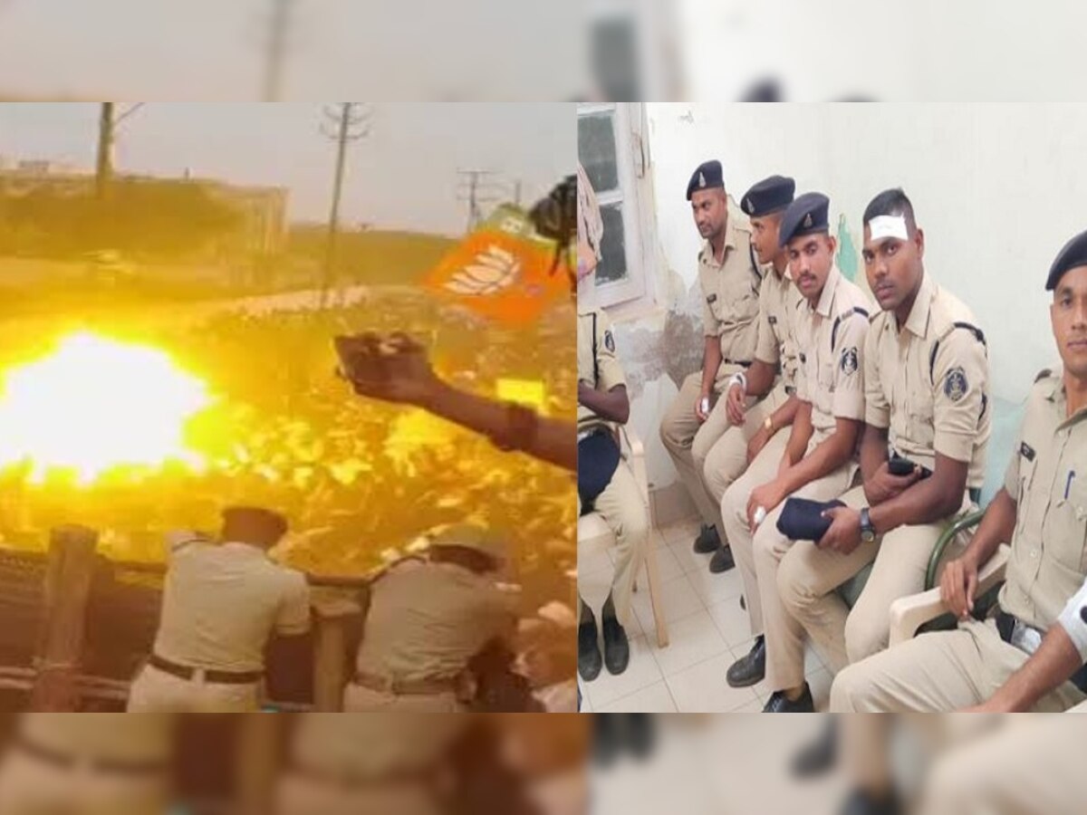 रायपुर में BJP कार्यकर्ता और पुलिस के बीच झड़प में 15 पुलिसकर्मियों के घायल होने का दावा, मामले ने पकड़ा तूल 