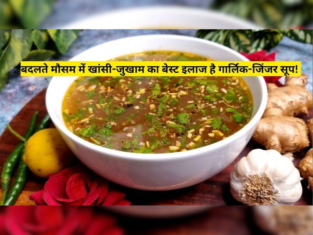 Immunity Booster: बदलते मौसम में खांसी-जुखाम का बेस्ट इलाज है गार्लिक-जिंजर सूप, इम्यूनिटी को भी बढ़ाए