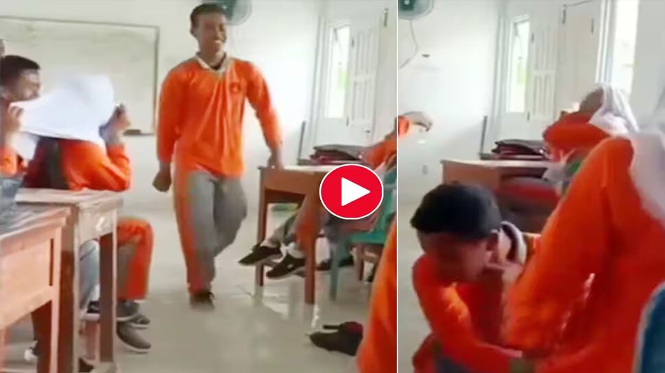 Class Ka Video: स्टाइल में क्लासमेट को प्रपोज करने पहुंचा लड़का, पड़ा ऐसा तमाचा कि सूज गया गाल