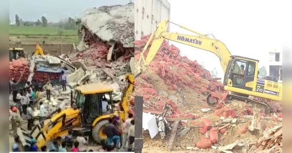 sambhal cold storage accident 14 died search operation Antol Village ...