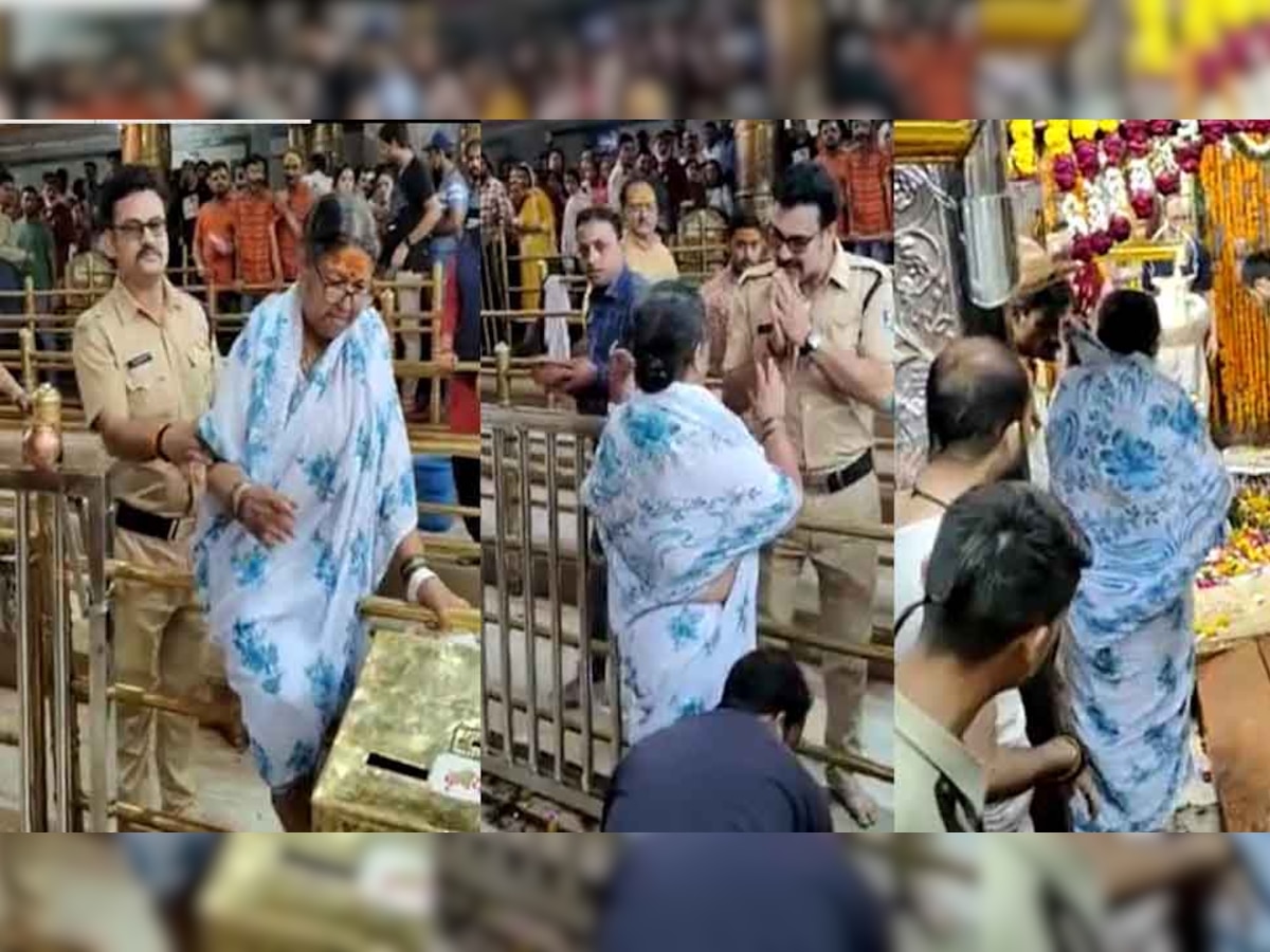 महाकाल मंदिर गर्भगृह में बुजुर्ग महिला का हंगामा, बैरिकेडिंग कूद कर किया शिव का जलाभिषेक