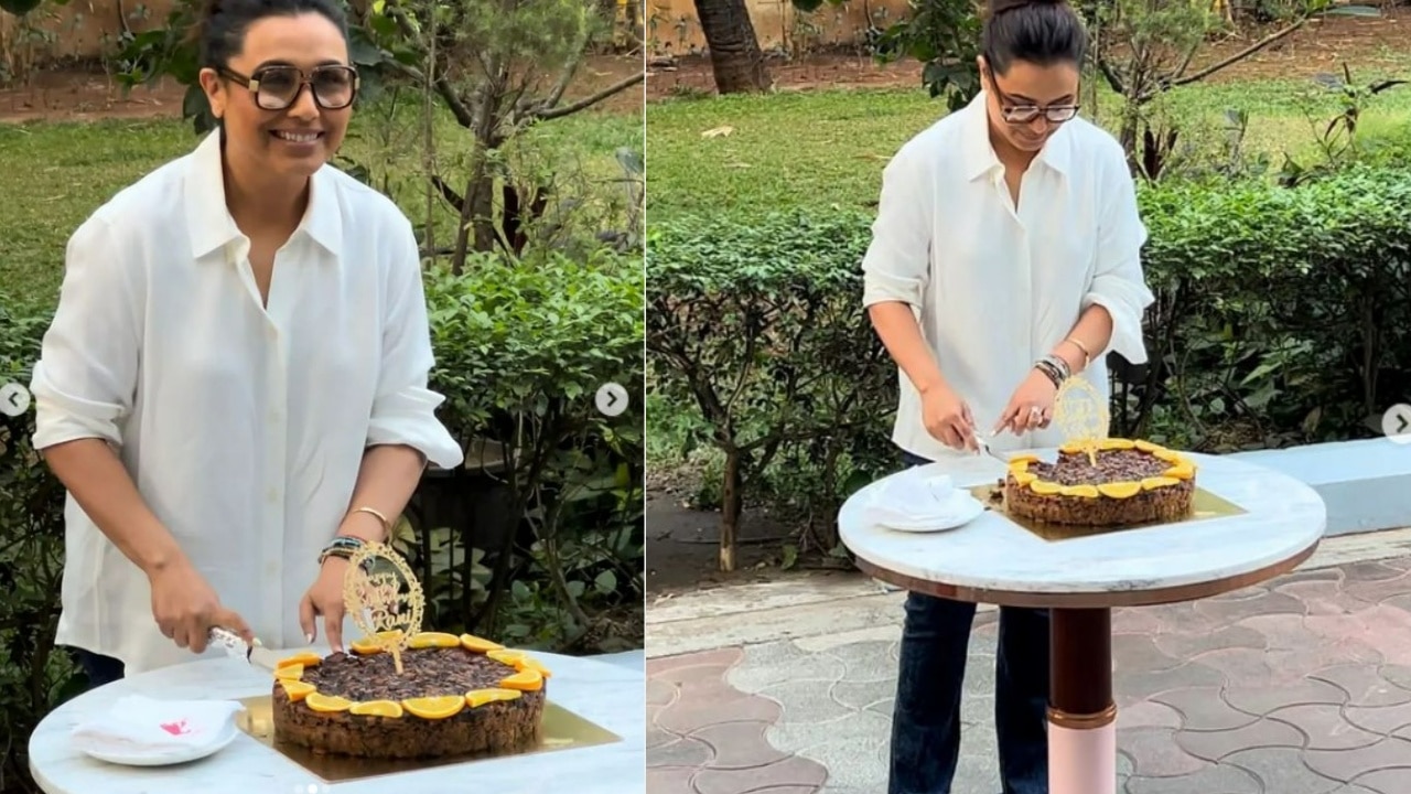 Birthday Celebration: पैपराजी के साथ केक काटकर Rani Mukherjee ने सेलिब्रेट किया बर्थडे, सफेद शर्ट-चश्मे में नजर आईं मिसेज चोपड़ा