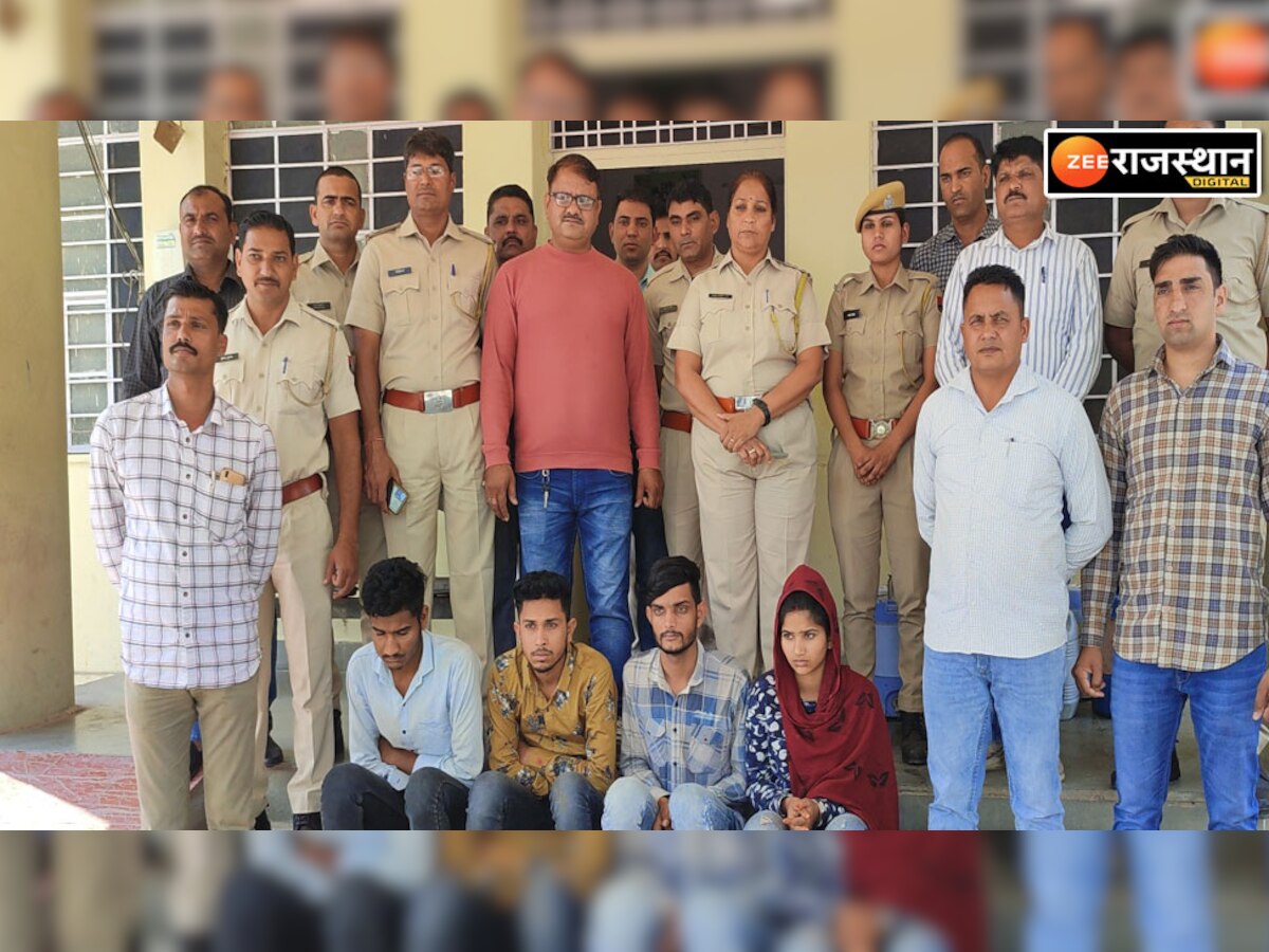jhalawar crime news: सर्राफा व्यापारी से लूट के प्रयास का मामला, दो युवतियों सहित 6 आरोपी गिरफ्तार