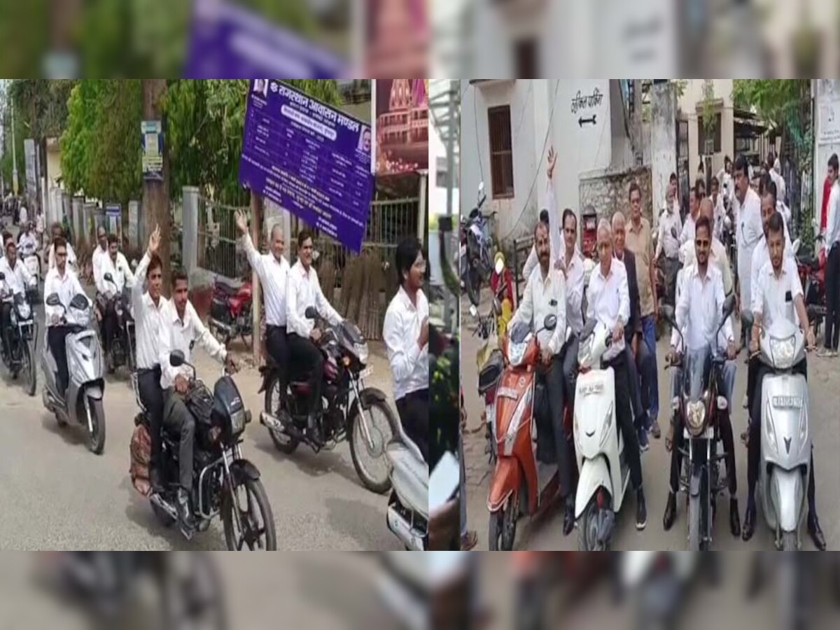 Dungarpur: एडवोकेट प्रोटेक्शन बिल पास होने पर काम पर लौटे वकील,डूंगरपुर में बाइक रैली निकाल जताया आभार