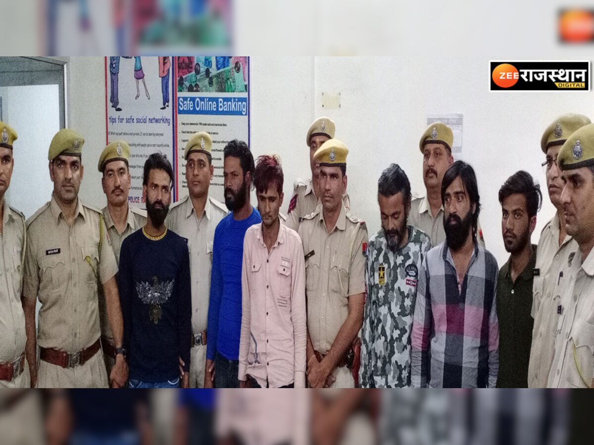 Rajsamand: 5 शातिर अपराधियों को पुलिस ने किया गिरफ्तार, 6 पिस्टल और 3 जिंदा कारतूस बरामद 