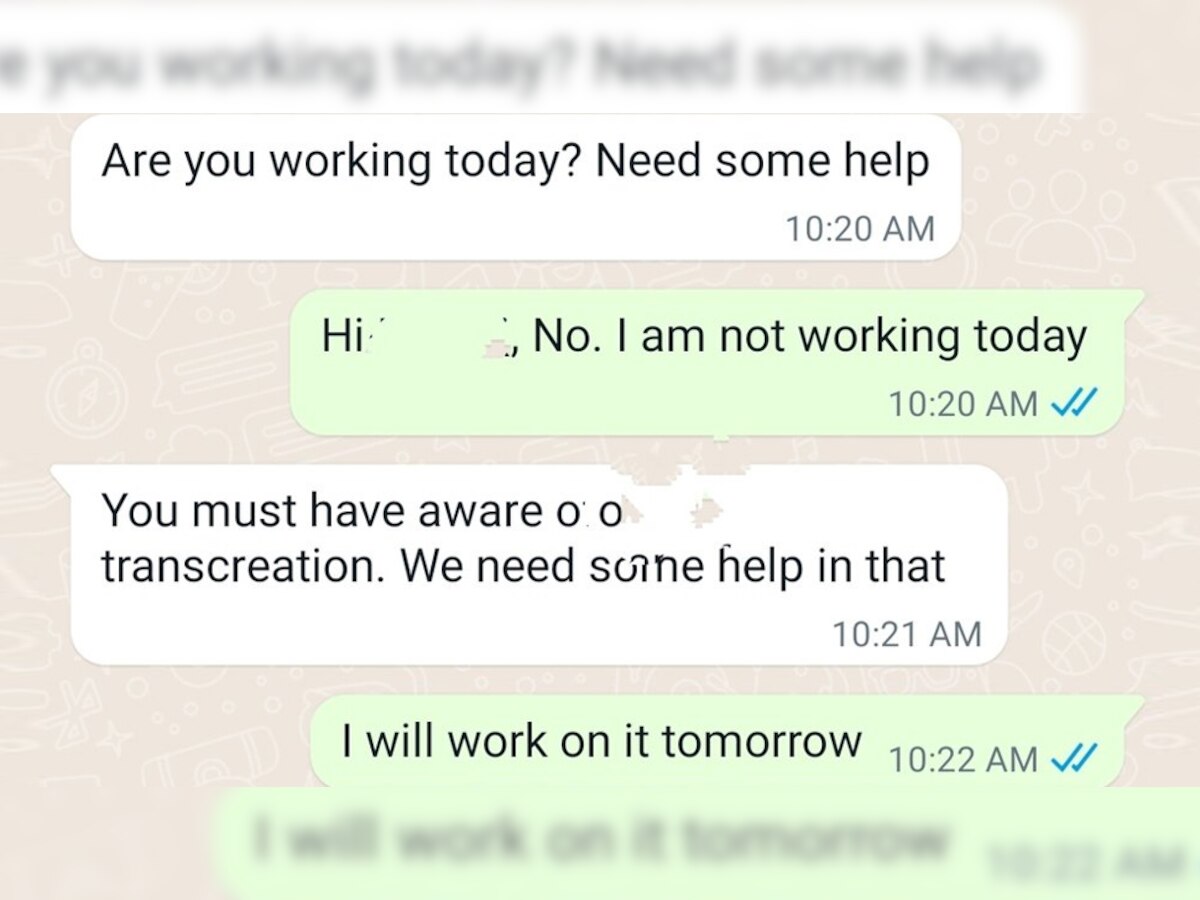 Whatsapp Chat Viral: बॉस ने छुट्टी वाले दिन दिया काम तो एम्प्लाई ने सीधे कर दिया मना, लोग बोले- ये है असली हीरो