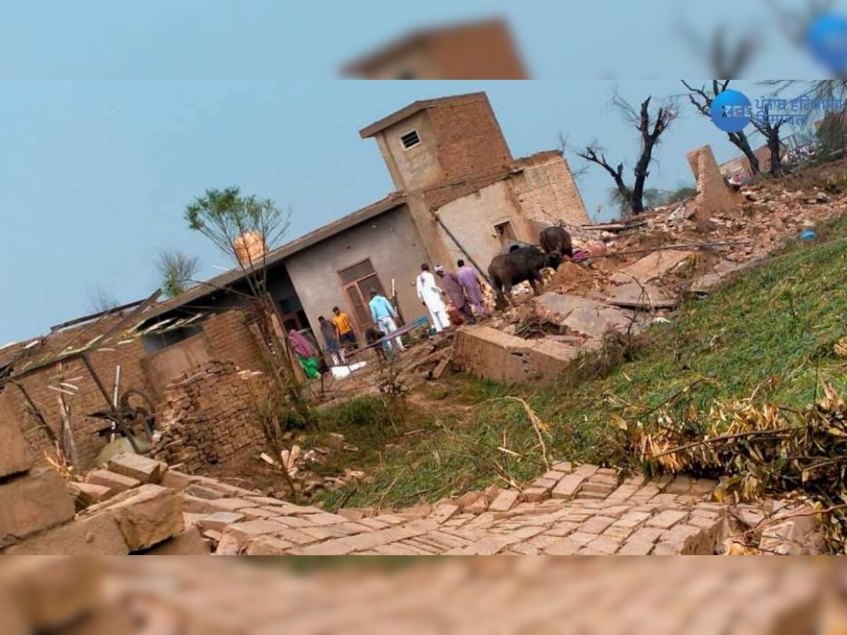 Punjab Weather update: ਖੂਈਆਂ ਸਰਵਰ ਇਲਾਕੇ 'ਚ ਤੂਫਾਨ ਕਾਰਨ ਘਰਾਂ ਦੀ ਉੱਡੀਆਂ ਛੱਤਾਂ, ਹੋਰ ਵੀ ਭਾਰੀ ਨੁਕਸਾਨ