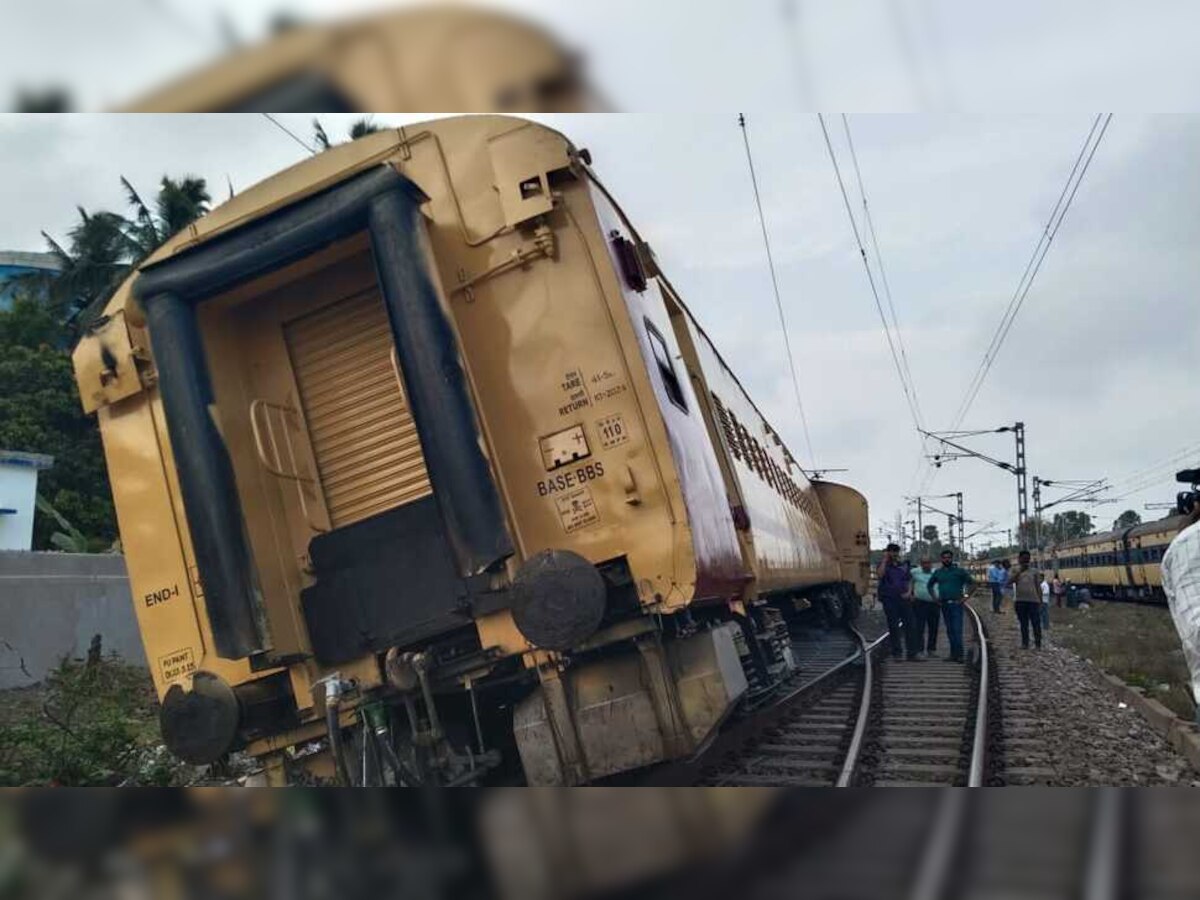 Train Derail: ସଂଟିଂ ସମୟରେ ଲାଇନଚ୍ୟୁତ ହେଲା ପୁରୀ ଗୁଣପୁର ପାସେଞ୍ଜର