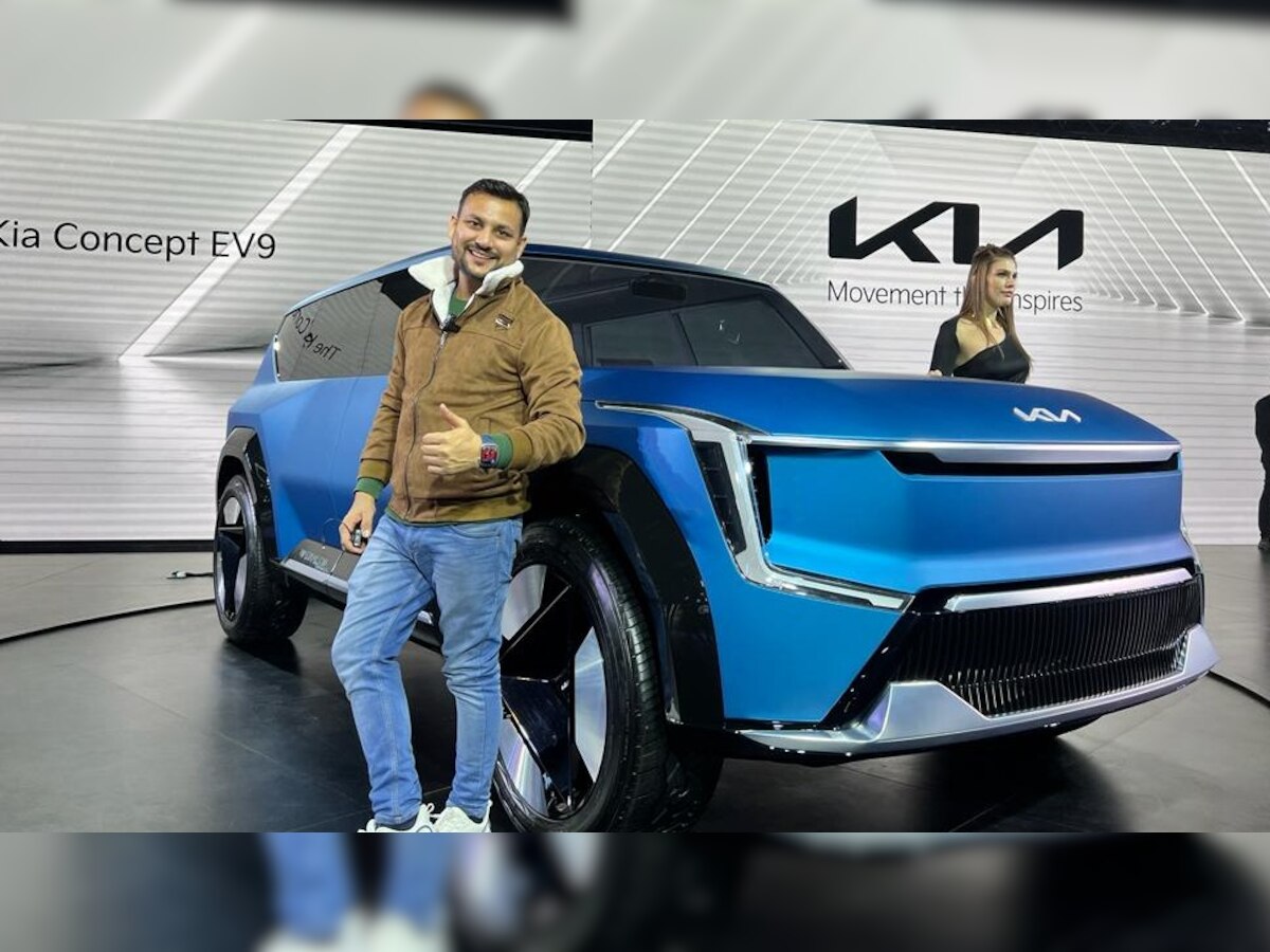 Kia लाई 500KM रेंज वाली इलेक्ट्रिक SUV, 15 मिनट चार्ज में 200KM चलेगी, 180° घूमेगी सीट