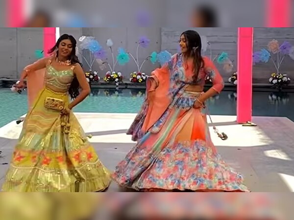 Marriage Dance: दुल्हन ने अपनी ननद के साथ किया धमाकेदार डांस, लहंगे में उड़ाए सबके होश