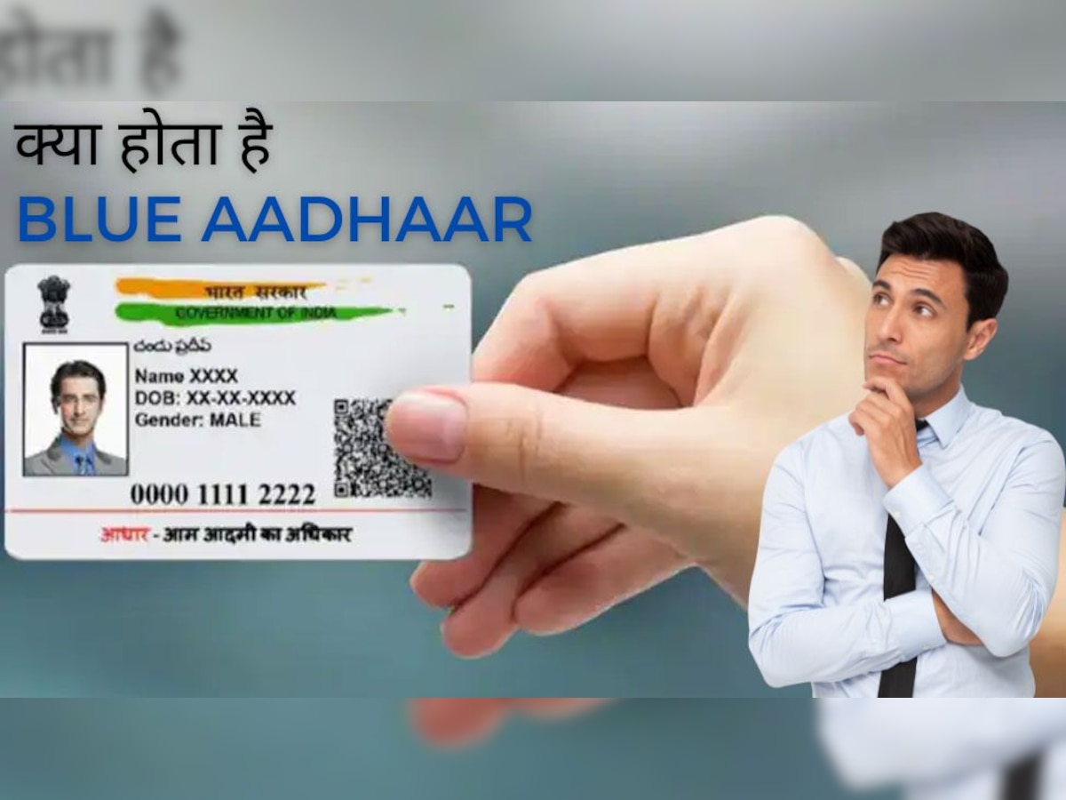 Aadhaar Card: क्या होता है Blue Aadhaar, कैसे ये सामान्य आधार कार्ड से होता है अलग?