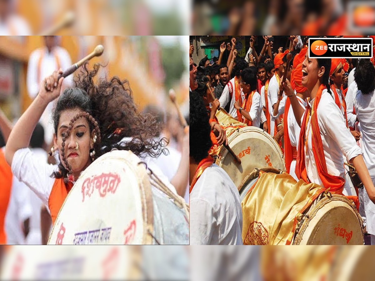 Jaisalmer News: अलग अंदाज में मनाया गया रामनवमी का पर्व, महाराष्ट्र के फेमस ढोल ताशे पर सब नाचे, देखें तस्वीरें