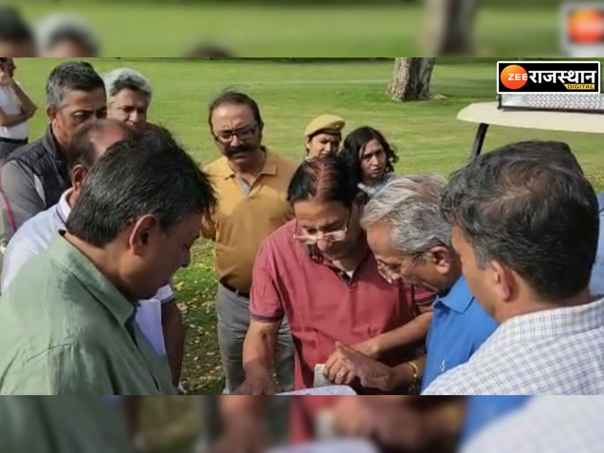 सेंट्रल पार्क में हॉर्स ब्रीडिंग फॉर्म की भूमि पर अवैध कब्जे का मामला,यूडीएच मंत्री शांति धारीवाल ने भूमि का निरीक्षण किया