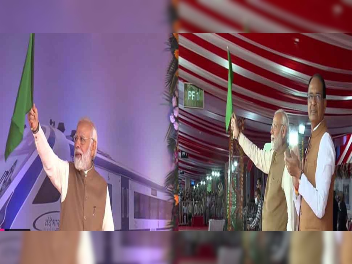Bhopal-New Delhi Vande Bharat: PM मोदी ने भोपाल में वंदे भारत ट्रेन को दिखाई हरी झंडी, जानिए ट्रेन से जुड़ी हर जानकारी