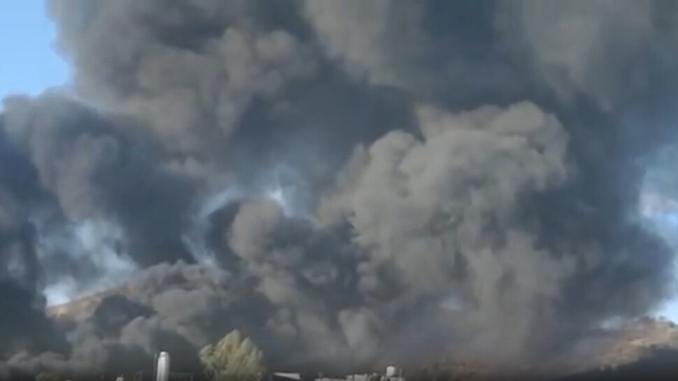 Udaipur News Fierce fire broke out in furniture factory in Udaipur