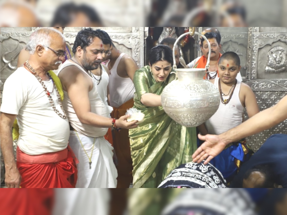 Raveena Tandon worshiped in Baba Mahakal temple