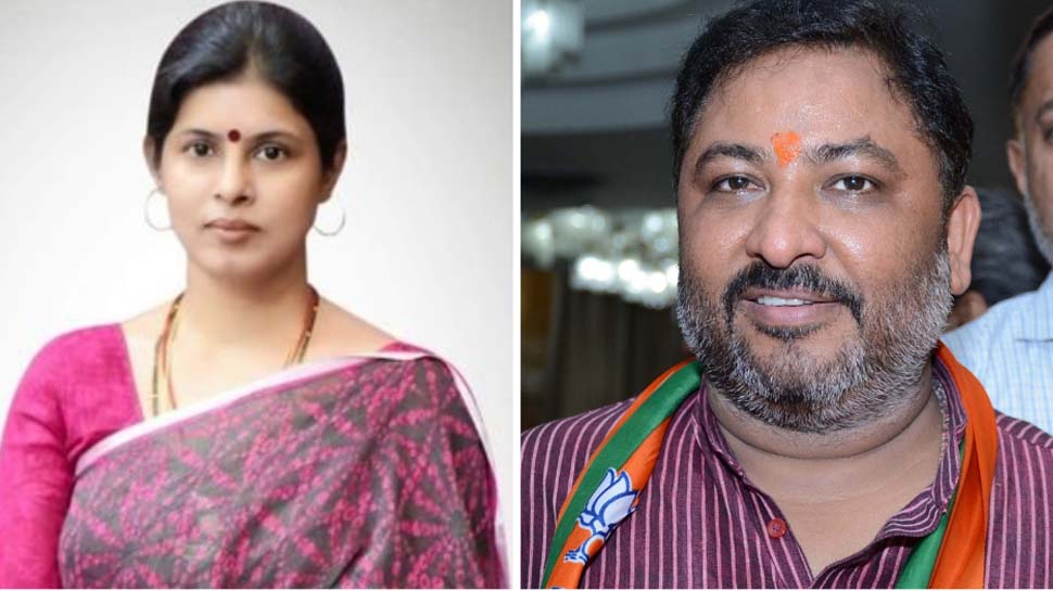 पूर्व विधायक स्वाति सिंह और मंत्री दया सिंह पूर्व विधायक स्वाति सिंह और मंत्री दया सिंह