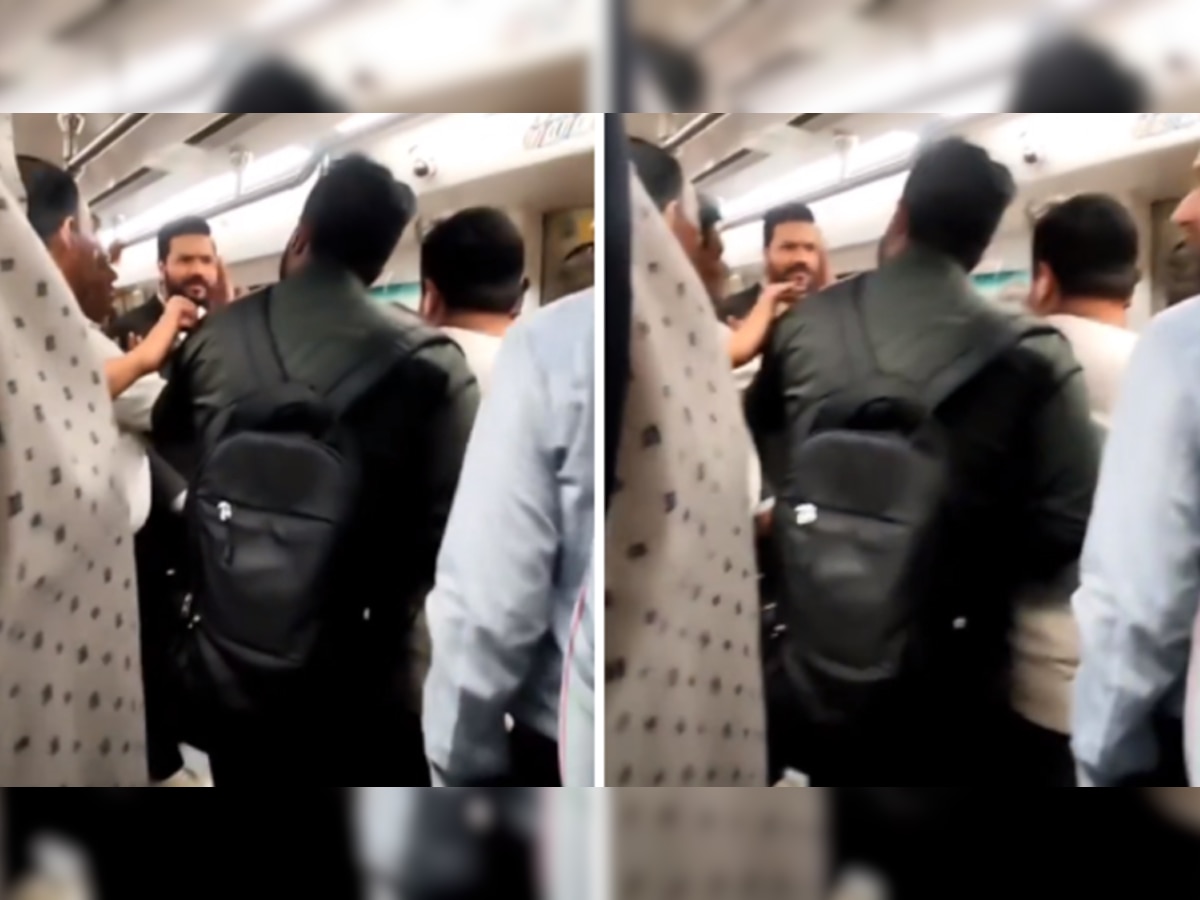 Delhi Metro Video: 'बाप का नाम लेगा तो यही मारूंगा...' दिल्ली मेट्रो में सीट को लेकर हो गया भयंकर झगड़ा