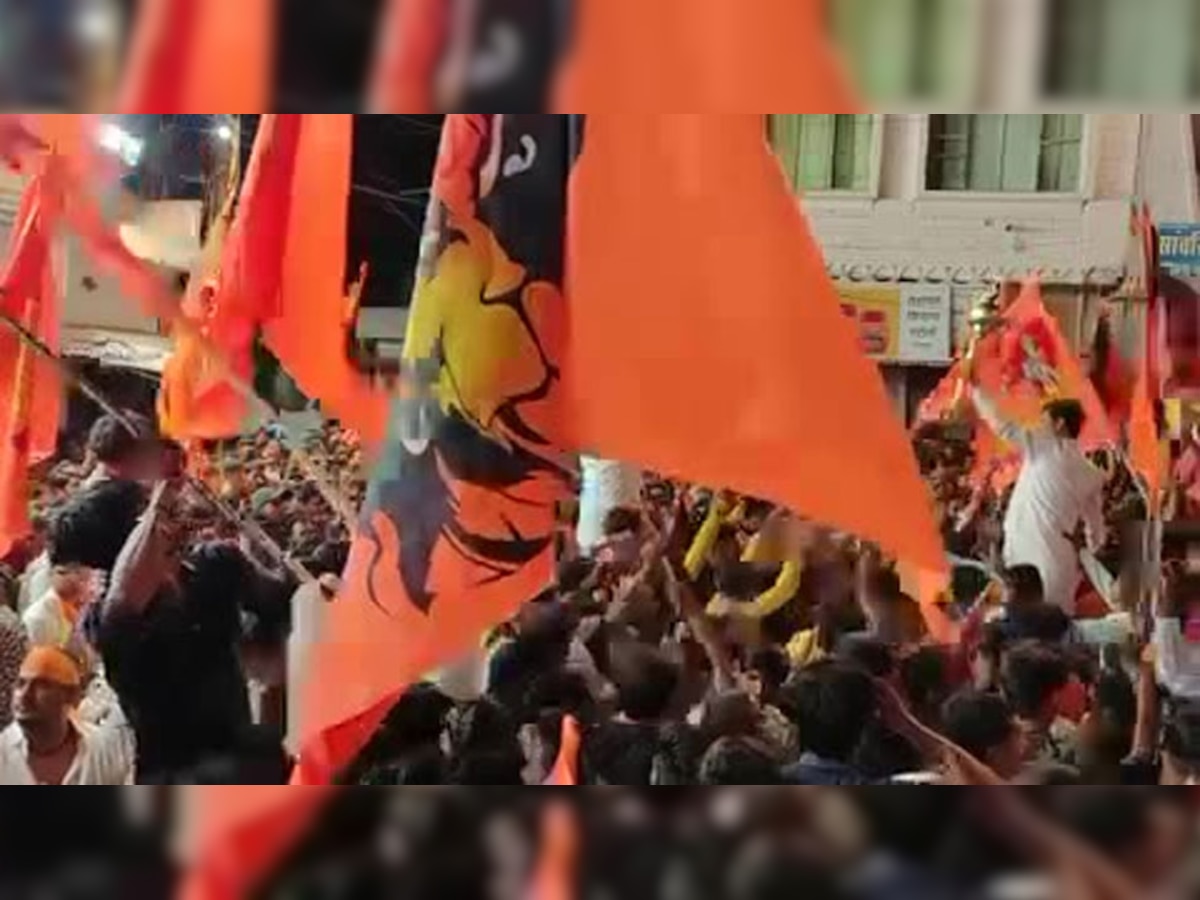 सहाड़ा में हनुमान जंयती पर केसरीया झंडों के रंग में रगा गंगापुर, निकाला ऐतिहासिक जुलुस
