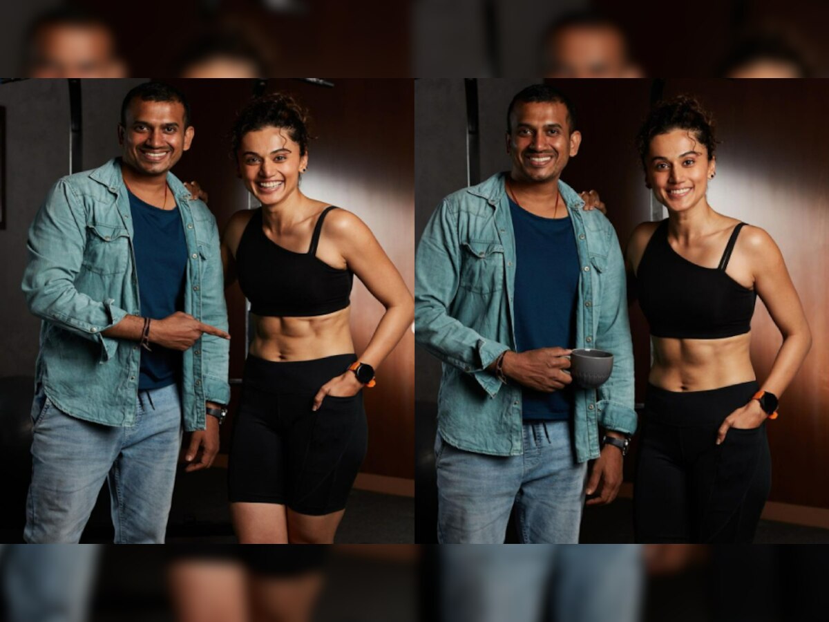 Taapsee Pannu: तापसी ने फ्लॉन्ट किए सिक्स-पैक एब्स; वायरल हुए Photos