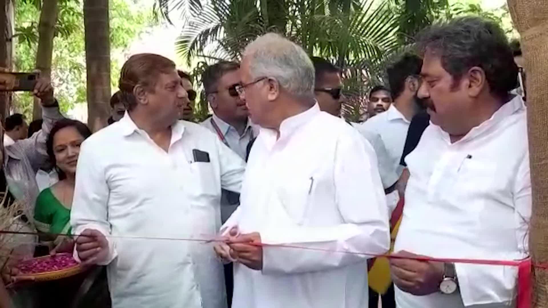 Bhupesh Baghel Inaugurates CM Millet Cafe in Durg Tasted Ragi Biscuits