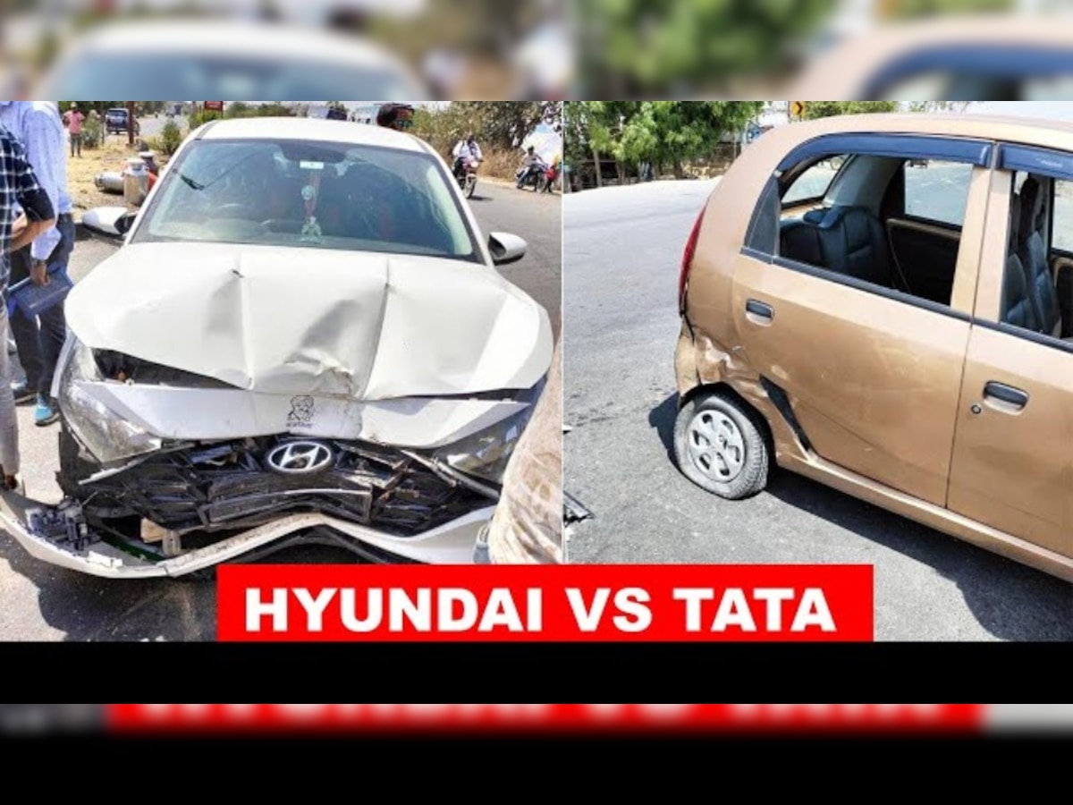 फौलादी निकली Tata Nano, टक्कर लगने से i20 का हुआ ऐसा हाल, वीडियो देख लोग हैरान