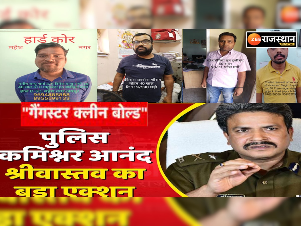 जयपुर पुलिस का ऑपरेशन गैंगस्टर क्लीन बोल्ड, 145 अपराधियों को किया गिरफ्तार