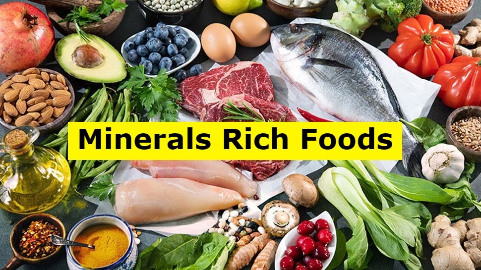 Minerals Rich Food Source Fish Meat Avocados Tofu Mushroom Khanij se