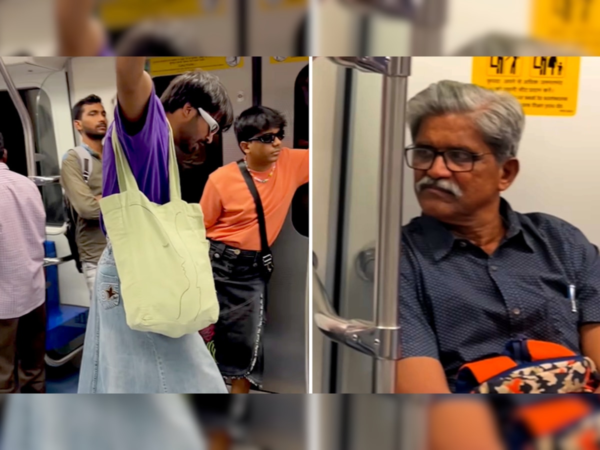 Delhi Metro में स्कर्ट पहनकर घुसे दो लड़के, देखकर सोच में पड़ गए ट्रेन में बैठे यात्री
