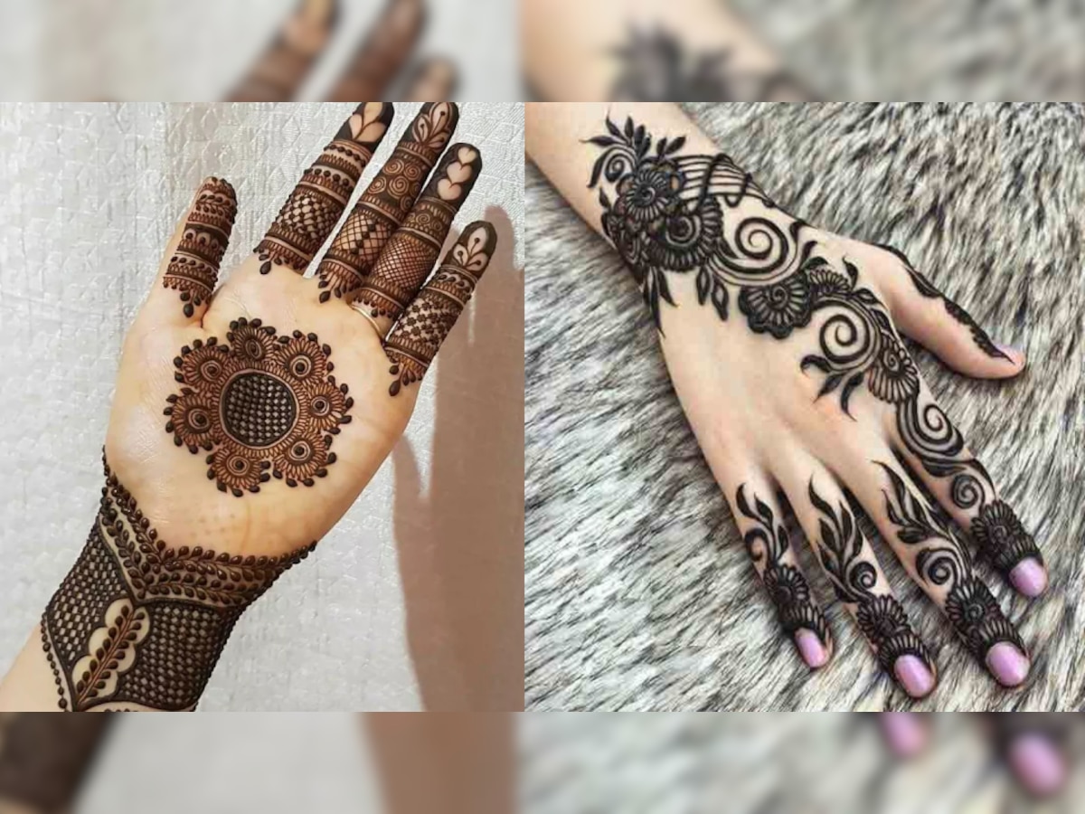 Eid beautiful and trendy mehndi designs for front and back hand ...