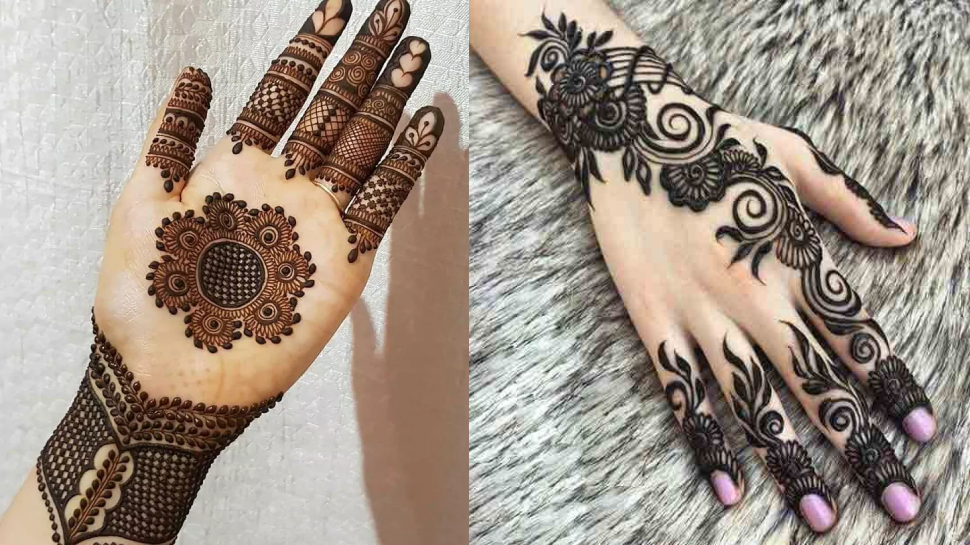 Eid beautiful and trendy mehndi designs for front and back hand ...