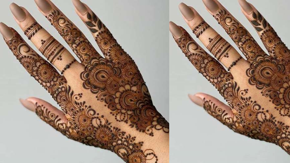 eid 2023 see latest and easy eid mehndi design for hand women can ...