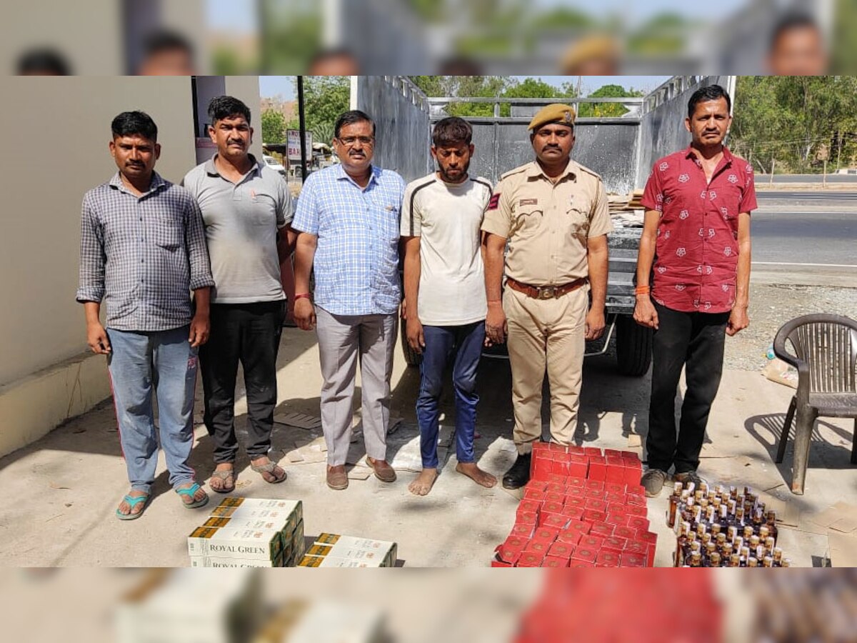डूंगरपुर में अवैध शराब से भरी पिकअप और कार जब्त, तस्करी के आरोप में दो आरोपी गिरफ्तार