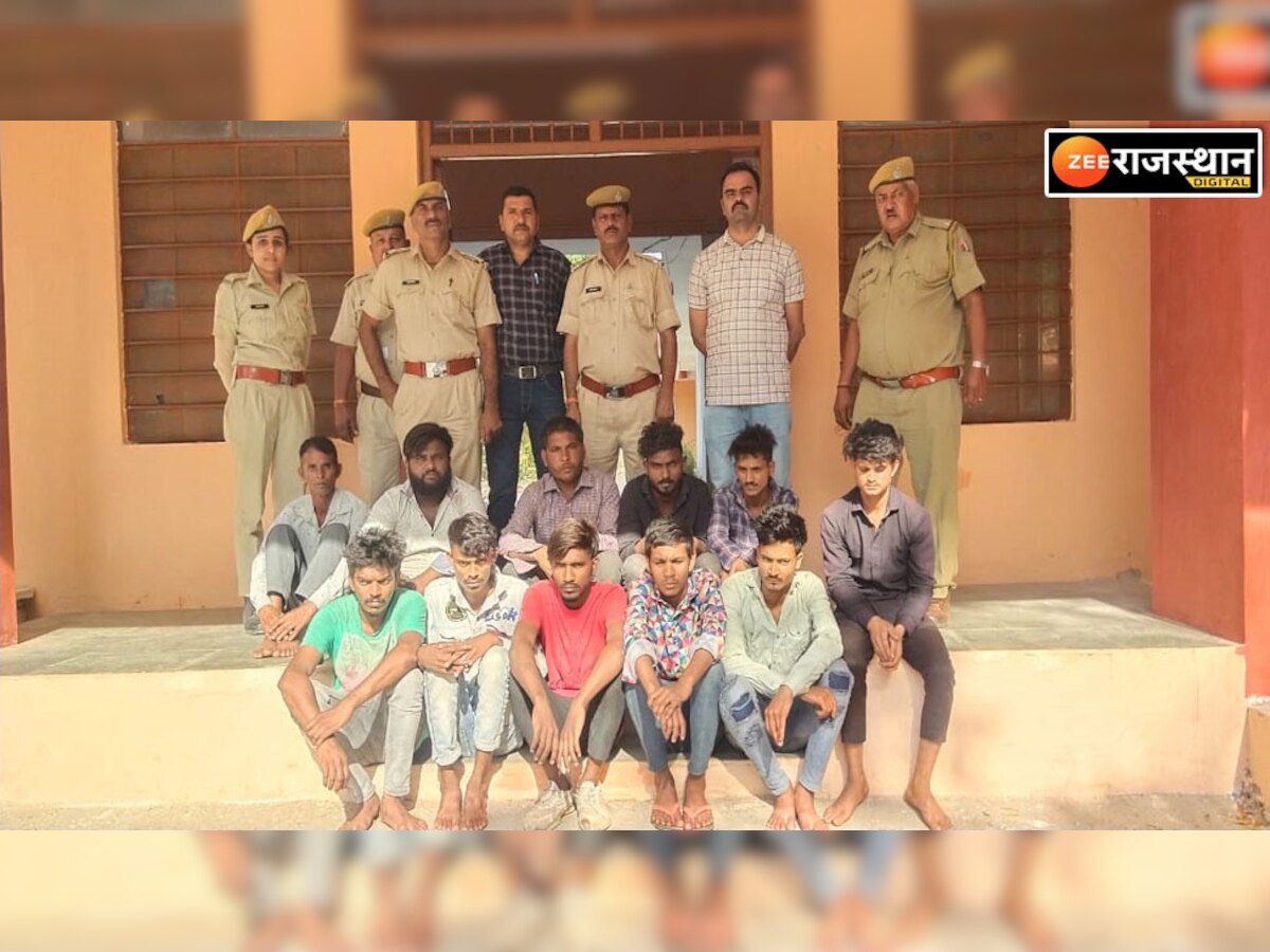 Dungarpur news:पुलिस का ऑपरेशन प्रहार, पुलिस ने 42 टीम ने दबिश देकर पकड़े 118 अपराधी