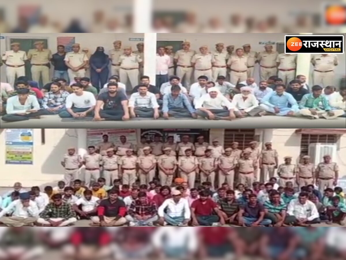 Jhunjhunu news: पुलिस का ऑपरेशन वज्र प्रहार, 100 टीमों ने की अपराधियों की धरपकड़