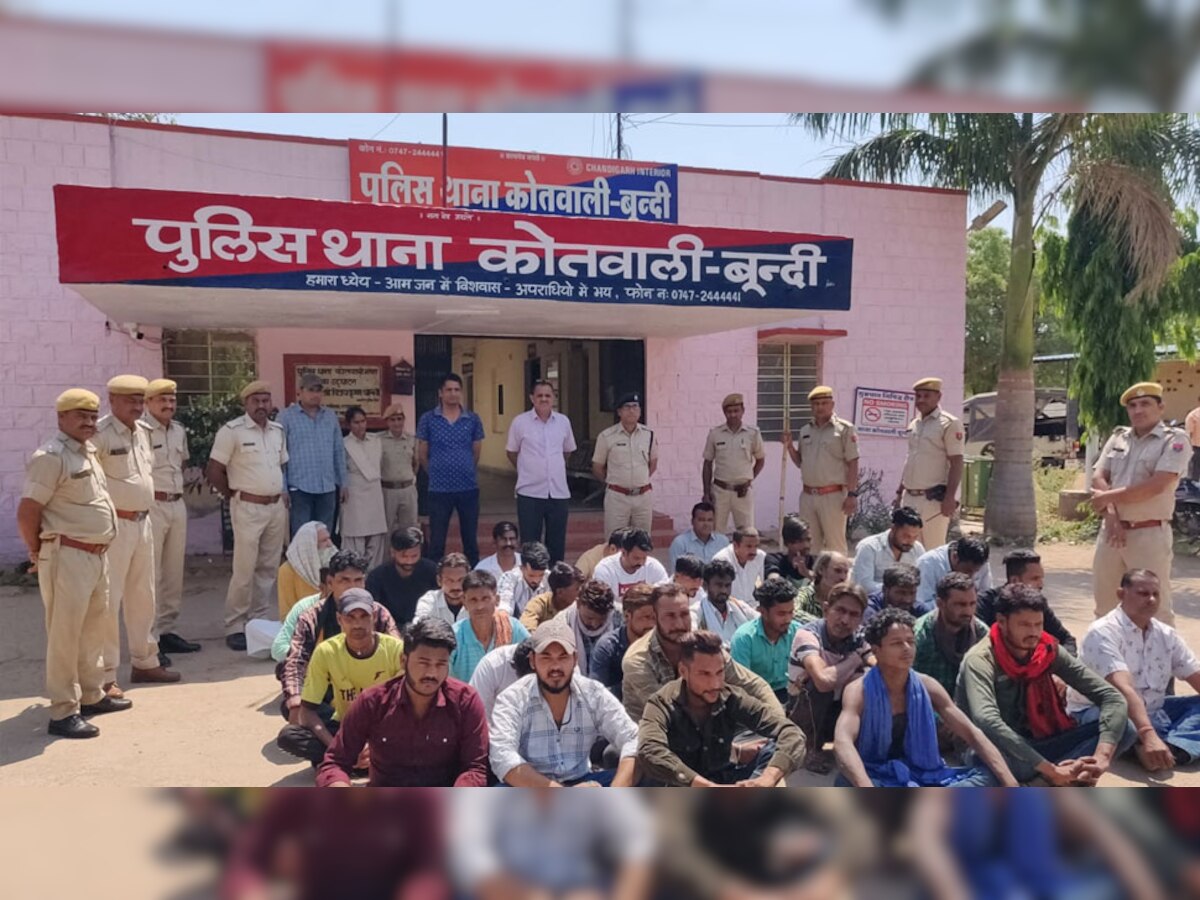 राजस्थान पुलिस का अपराधियों पर वज्र प्रहार, 32 जिलों से 8950 बदमाश गिरफ्तार