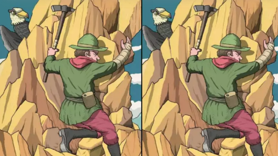 Optical Illusion Another man face is hidden in the rocks only genius