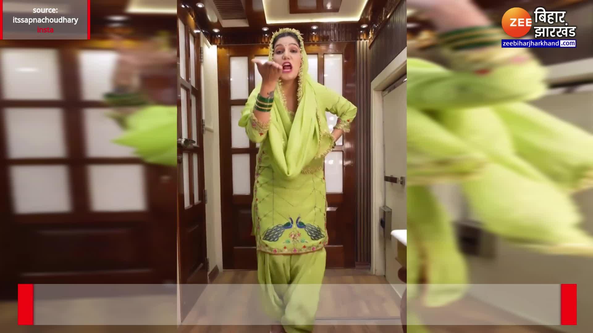 Sapna Chaudhary showed off in desi style wreaked havoc in this look too