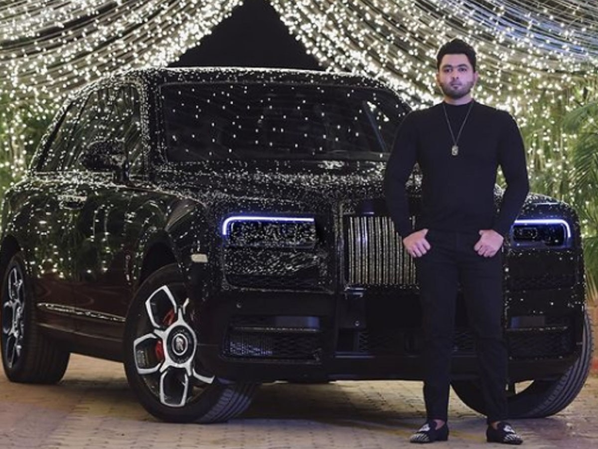 Businessman Naseer Khan's Rolls Royce Cullinan Black Badge car