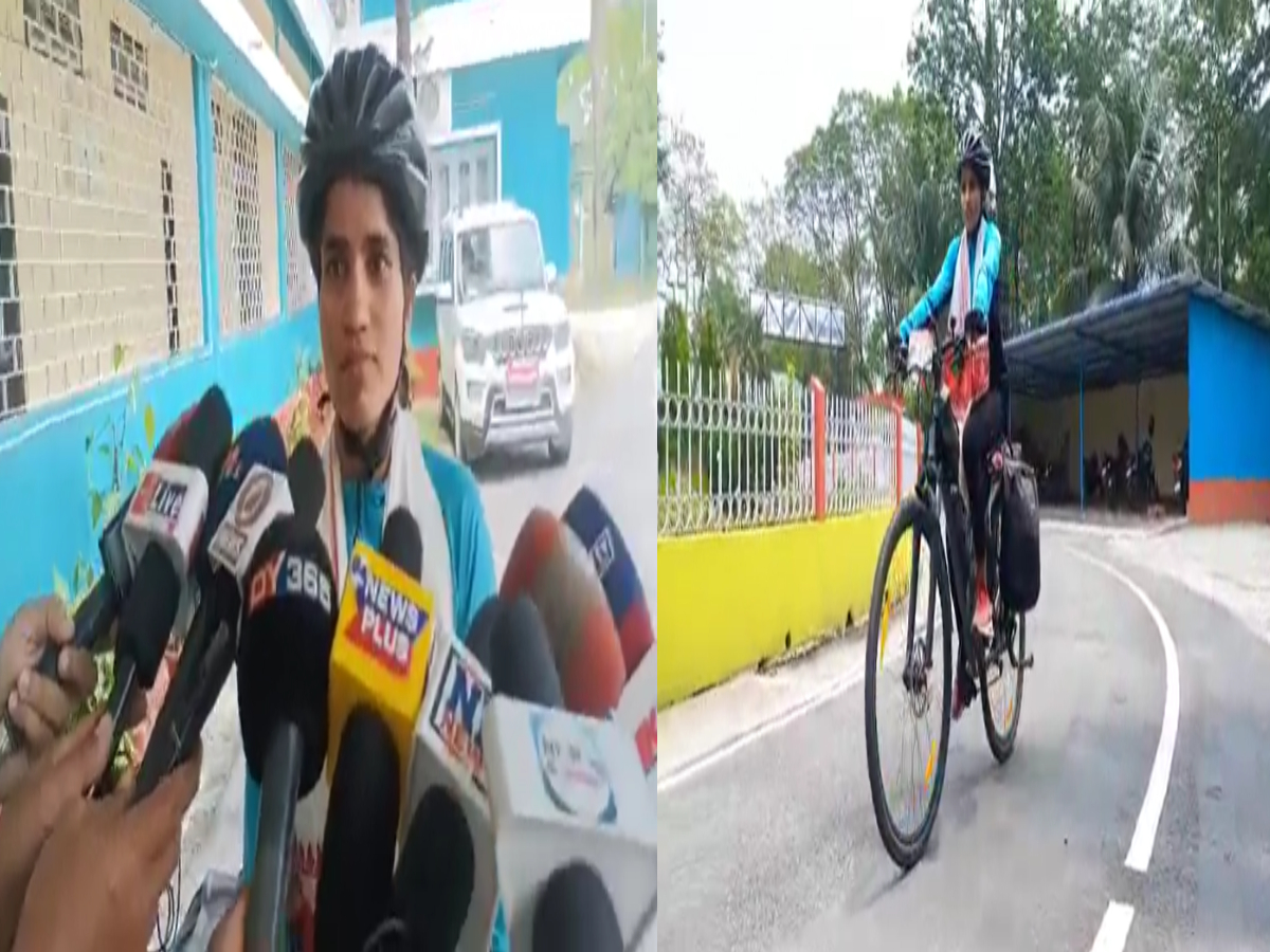 पर्वतारोही आशा मालवीय का असम पहुंचने पर शानदार स्वागत; साइकिल से 25 हज़ार किलोमीटर की करेंगी यात्रा पर्वतारोही आशा मालवीय का असम पहुंचने पर शानदार स्वागत; साइकिल से 25 हज़ार किलोमीटर की करेंगी यात्रा